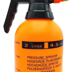 pulverizador fumigador manual a presión 2 lts pico de bronce.